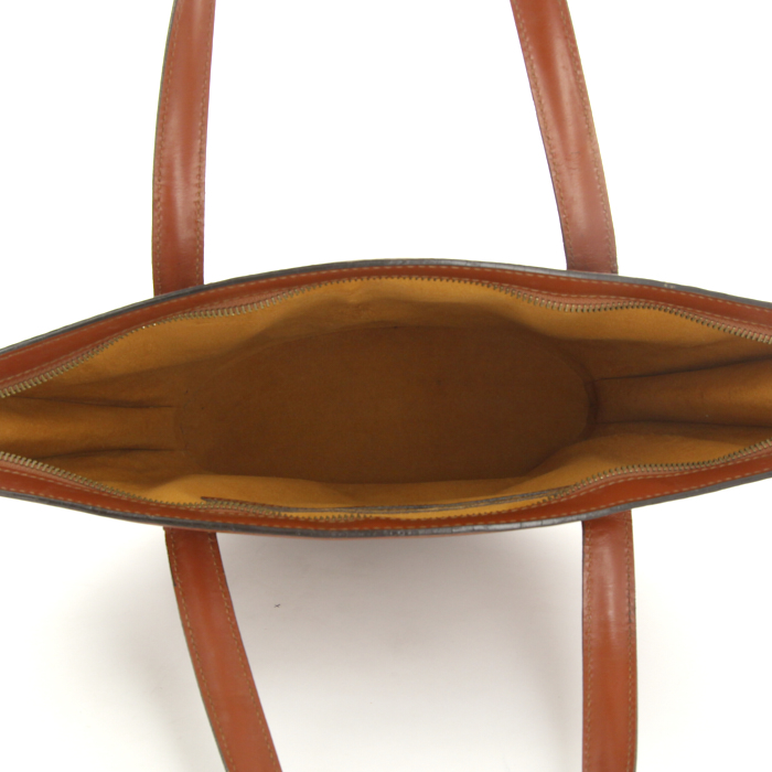 Bolso de mano Louis Vuitton Saint Jacques modelo pequeño en cuero Epi marrón - Detail D2