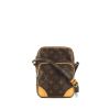 Bolso zurrón Louis Vuitton Amazone en lona Monogram marrón y cuero natural - 360 thumbnail