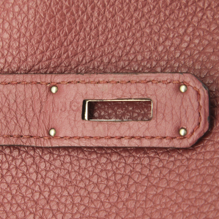 Borsa Hermes Kelly 40 cm in pelle togo Bois de Rose - Detail D5
