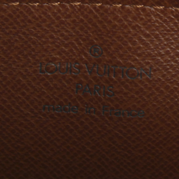 Sac à main Louis Vuitton Papillon en toile monogram et cuir naturel - Detail D3