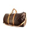 Louis Vuitton Keepall 60 cm travel bag in brown monogram canvas and natural leather - 00pp thumbnail