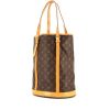 Bolso Cabás Louis Vuitton Bucket modelo grande en lona Monogram marrón y cuero natural - 00pp thumbnail