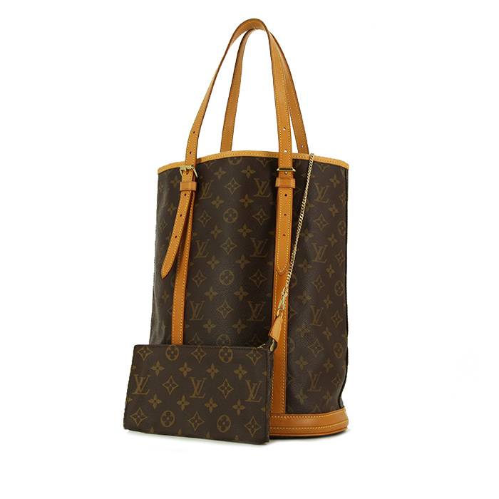 2000s Louis Vuitton Brown Classic Monogram Bucket Bag
