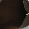 Sac de voyage Louis Vuitton Keepall 60 cm en toile monogram marron et cuir naturel - Detail D2 thumbnail