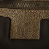 Gucci shoulder bag in beige monogram canvas and brown leather - Detail D3 thumbnail