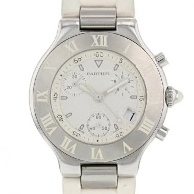 Cartier Cartier Chronoscaph 21 watch in stainless steel Circa  1990