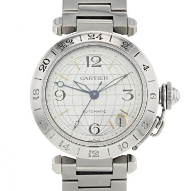 Cartier Pasha C watch in stainless steel Ref:  2377 Circa  2000