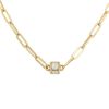 Dinh Van Cube necklace in yellow gold and in diamonds - 00pp thumbnail