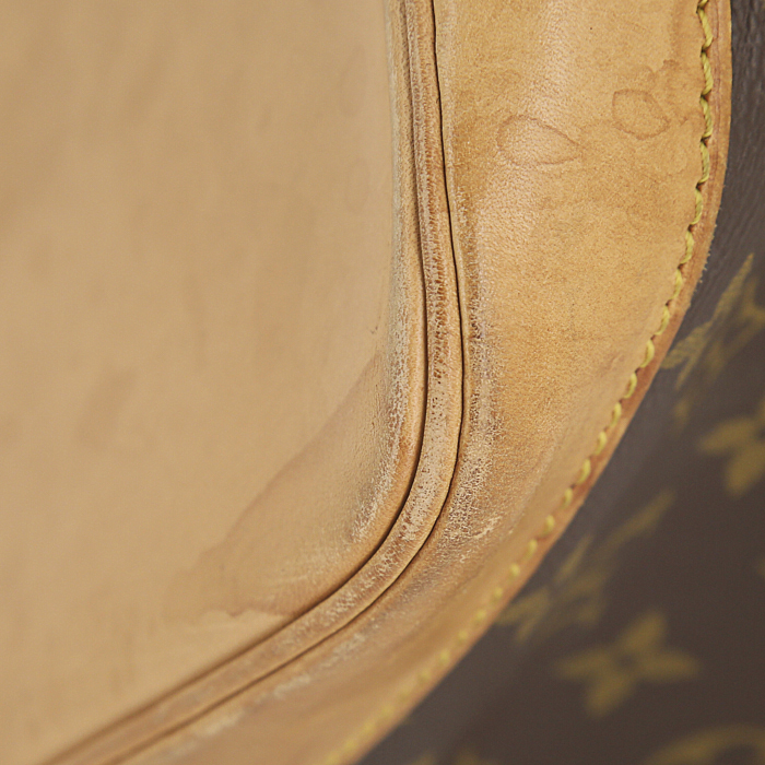 Borsa Louis Vuitton  Alma in tela monogram e pelle naturale - Detail D4