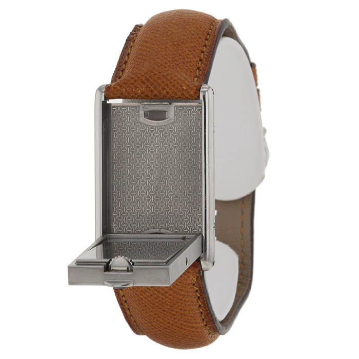 Orologio Cartier Tank Basculante in acciaio Ref :  2390 Circa  2000 - Detail D5