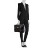 Cartier Panthère small model briefcase in black leather - Detail D1 thumbnail