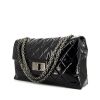 Bolso de fin de semana Chanel 2.55 en lona acolchada negra - 00pp thumbnail