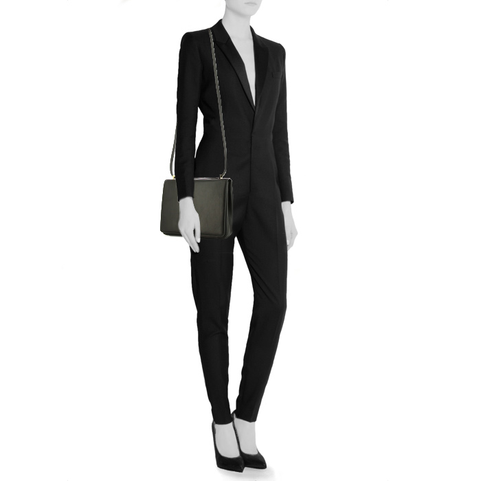 Borsa a tracolla Ralph Lauren in pelle nera - Detail D2