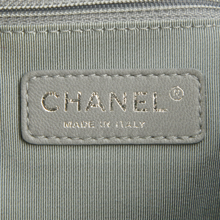 Sac à main en toile de jute beige et cuir beige - Detail D3