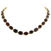 Vintage end of the 19th Century necklace in 9 carats yellow gold and garnets - 00pp thumbnail