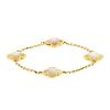 Van Cleef & Arpels Pure Alhambra bracelet in yellow gold and mother of pearl - 00pp thumbnail