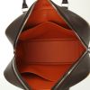 Hermes Plume medium model handbag in brown epsom leather and orange piping - Detail D2 thumbnail