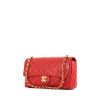 Chanel Timeless handbag in red coated canvas - 00pp thumbnail