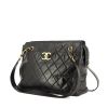 Chanel Grand Shopping shopping bag in black coated canvas - 00pp thumbnail