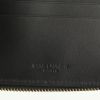 Portafogli Saint Laurent in tela nera e marrone con motivo con trecce - Detail D3 thumbnail