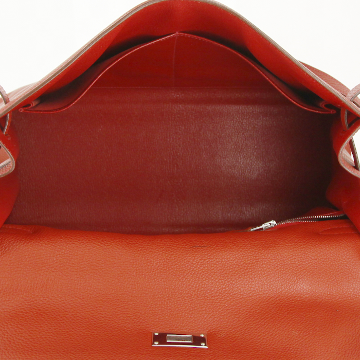Borsa Hermes Kelly 35 cm in pelle togo rossa - Detail D3