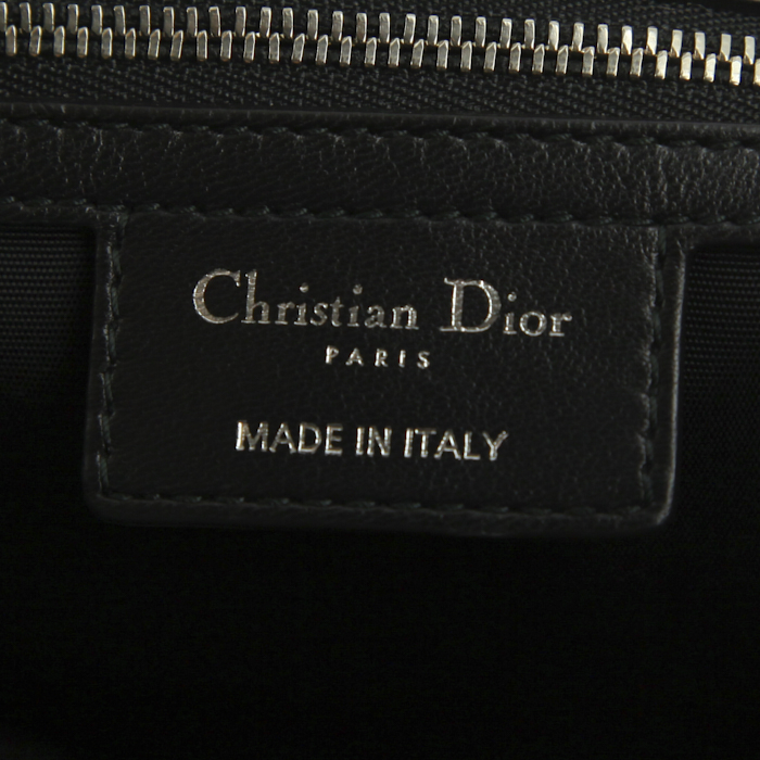 Shopping bag Dior Lady Dior in pelle cannage nera - Detail D3