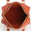 Sac bandoulière Louis Vuitton Speedy 25 cm en cuir monogram rouge - Detail D3 thumbnail