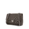 Timeless jumbo handbag in brown quilted grained leather - 00pp thumbnail