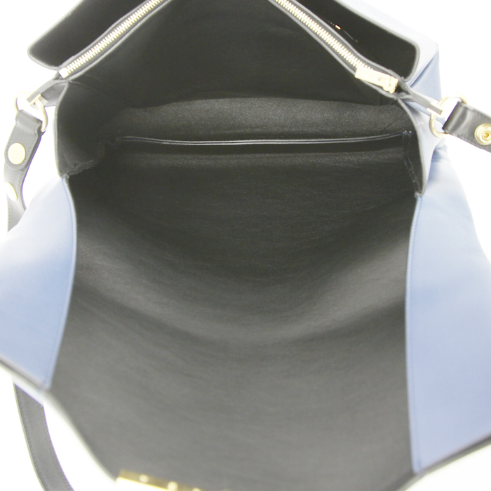 Borsa Celine Blade in pelle blu - Detail D3