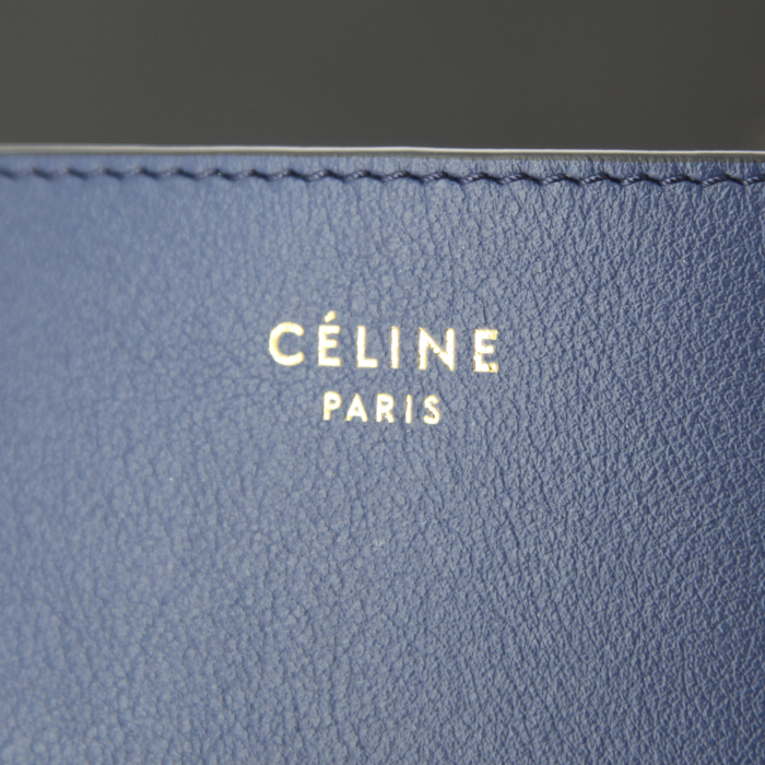 Borsa Celine Blade in pelle blu - Detail D5