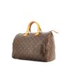 Borsa Louis Vuitton Speedy 35 in tela monogram e pelle naturale - 00pp thumbnail