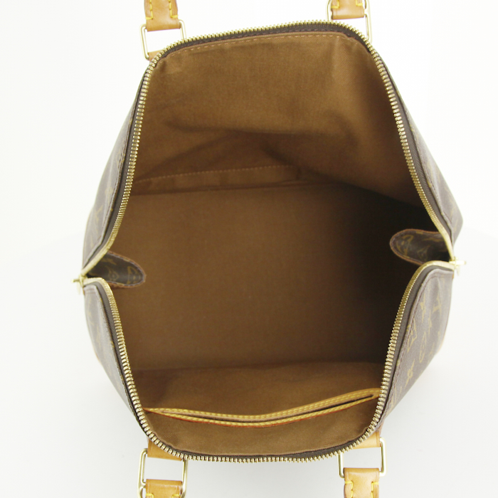 Louis Vuitton Alma handbag in monogram canvas and natural leather - Detail D2