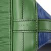 Louis Vuitton Grand Noé large model shopping bag in blue and green epi leather - Detail D4 thumbnail