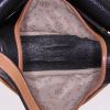 Hermes Nouméa handbag in black and gold Fjord leather - Detail D2 thumbnail