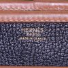 Hermes Nouméa handbag in black and gold Fjord leather - Detail D3 thumbnail
