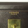 Sac à main Hermes Kelly 32 cm en cuir box marron - Detail D3 thumbnail