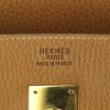 Hermes Birkin 40 cm handbag in gold grained leather - Detail D3 thumbnail