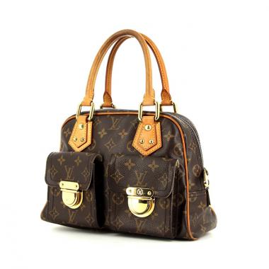 Borsa Louis Vuitton Manhattan modello piccolo in tela monogram e pelle naturale