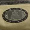 Fendi Selleria handbag in dark brown grained leather - Detail D3 thumbnail