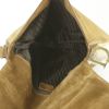 Dior Saddle shoulder bag in chocolate brown, brown and beige suede and beige foal - Detail D2 thumbnail