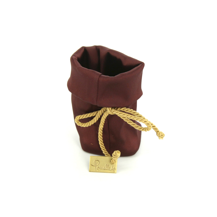 Pomellato Sabbia large model sleeve ring in pink gold,  diamonds and sapphires - Detail D2