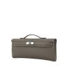 Hermes pouch in grey Swift leather - 00pp thumbnail
