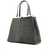 Fendi 2 Jours handbag in grey foal and grey leather - 00pp thumbnail