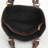 Celine Boogie handbag in black monogram suede and purple leather - Detail D2 thumbnail