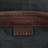 Celine Boogie handbag in black monogram suede and purple leather - Detail D4 thumbnail