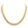 Flexible Cartier Maillon Panthère necklace in yellow gold and diamonds - 00pp thumbnail