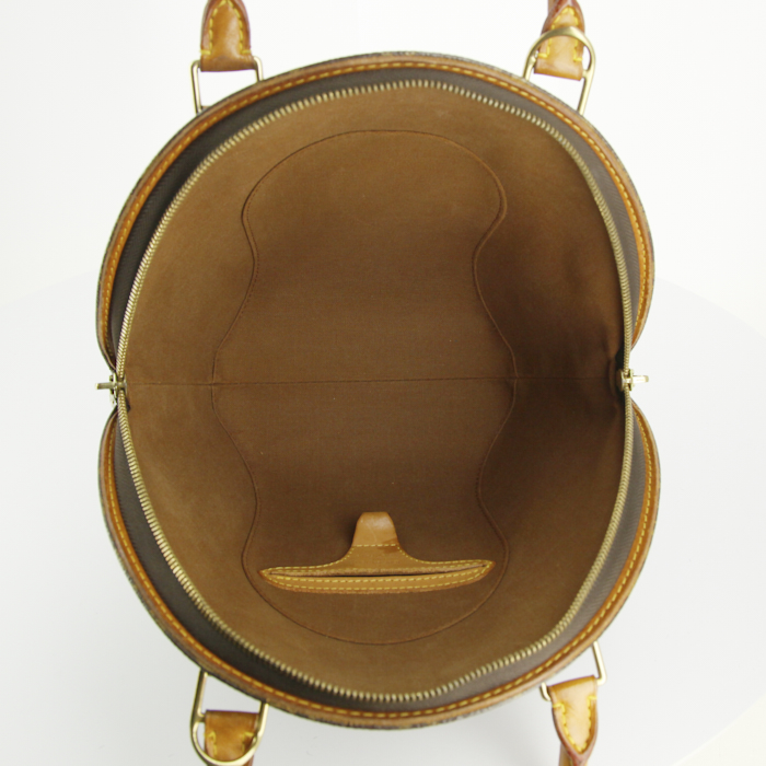 Louis Vuitton Ellipse small model handbag in monogram canvas and natural leather - Detail D2