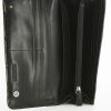 Shopping bag in tela cerata Haymarket nera grigia e bianca e pelle verniciata nera - Detail D4 thumbnail