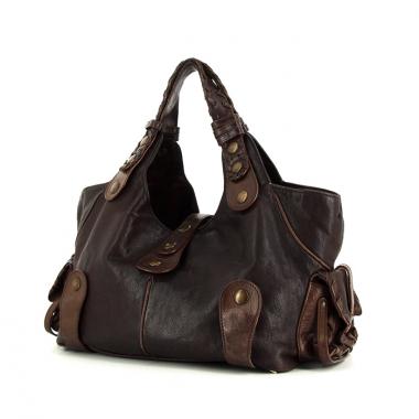 Sac à main Chloé Silverado en cuir marron