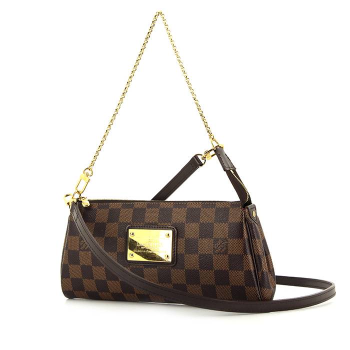 Louis Vuitton Pochette in Pelle Marrone a Scacchi Donna Made in France –  Vintage Clothing Shop